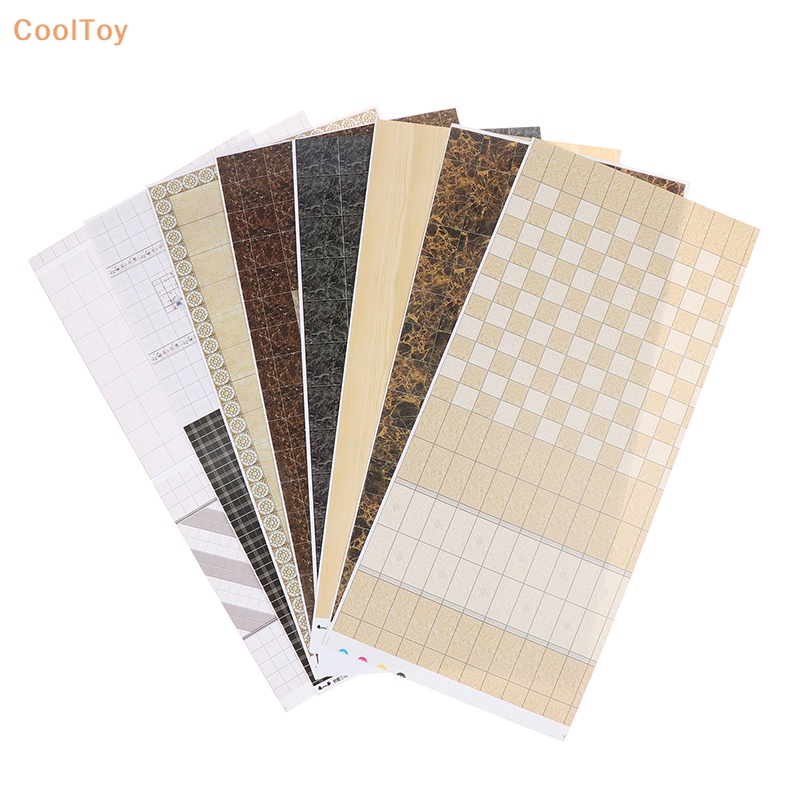 cooltoy-ขายดี-สติกเกอร์วอลเปเปอร์-แฮนด์เมด-diy-สําหรับตกแต่งพื้น-ห้องน้ํา-ห้องนั่งเล่น-บ้านตุ๊กตา-2-ชิ้น