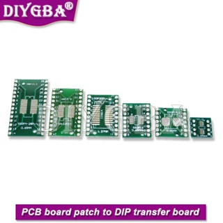 แผ่นบอร์ดอะแดปเตอร์แปลง PCB SMD เป็น DIP SOP 8 16 14 20 24 28P SOT89 SOT23 SOT223 TO DIP SOP MSOP TSSOP 2 ชิ้น -10 ชิ้น