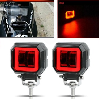 ไฟ LED กันน้ํา พร้อมแหวนฮาโล สีแดง สําหรับรถบรรทุก ATV