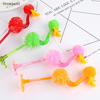 Fbth Kawaii ปากกาลูกลื่น รูปนกกระจอกเทศ หมึกสีฟ้า สร้างสรรค์ สําหรับนักเรียน สํานักงาน เขียน อุปกรณ์เครื่องเขียน QDD