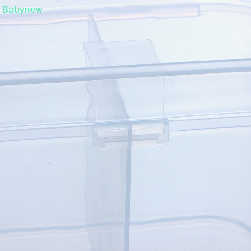 lt-babynew-gt-กล่องพลาสติก-2-ช่อง-พร้อมฝาปิด-สําหรับใส่เครื่องสําอาง-ผ้าขนหนู