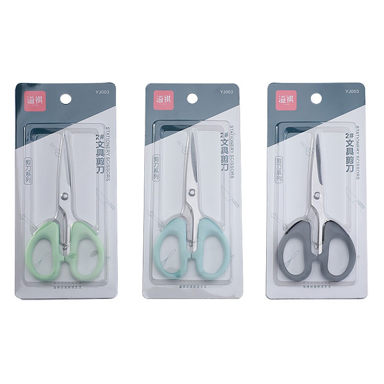 spot-second-hair-stainless-steel-scissors-household-scissors-plastic-handle-student-scissors-stationery-scissors-handmade-office-small-scissors-2-yuan-store-supply-8-cc