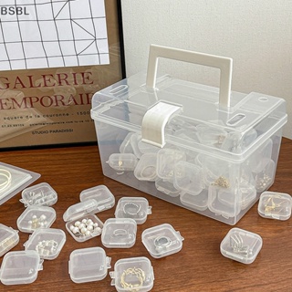 Bsbl กล่องพลาสติกใส ทรงสี่เหลี่ยม ขนาดเล็ก พร้อมฝาปิด สําหรับเก็บเครื่องประดับ ลูกปัด ต่างหู ยา หรืออุปกรณ์งานฝีมือขนาดเล็กอื่น ๆ 10 ชิ้น