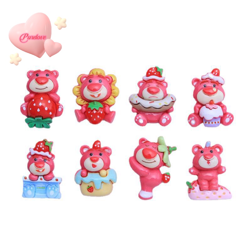 purelove-gt-ใหม่-กิ๊บติดผมเรซิ่น-ลายการ์ตูนดิสนีย์-หมี-สตรอเบอร์รี่น่ารัก-diy-สําหรับตกแต่งสมุดภาพ-เครื่องประดับ-10-ชิ้น