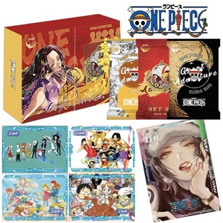 กล่องการ์ดเกม ลายการ์ตูนอนิเมะ One Piece CR MR CP Luffy Zoro Shanks Boa Hancock Sanji Robin Ace Sabo สําหรับเก็บสะสม