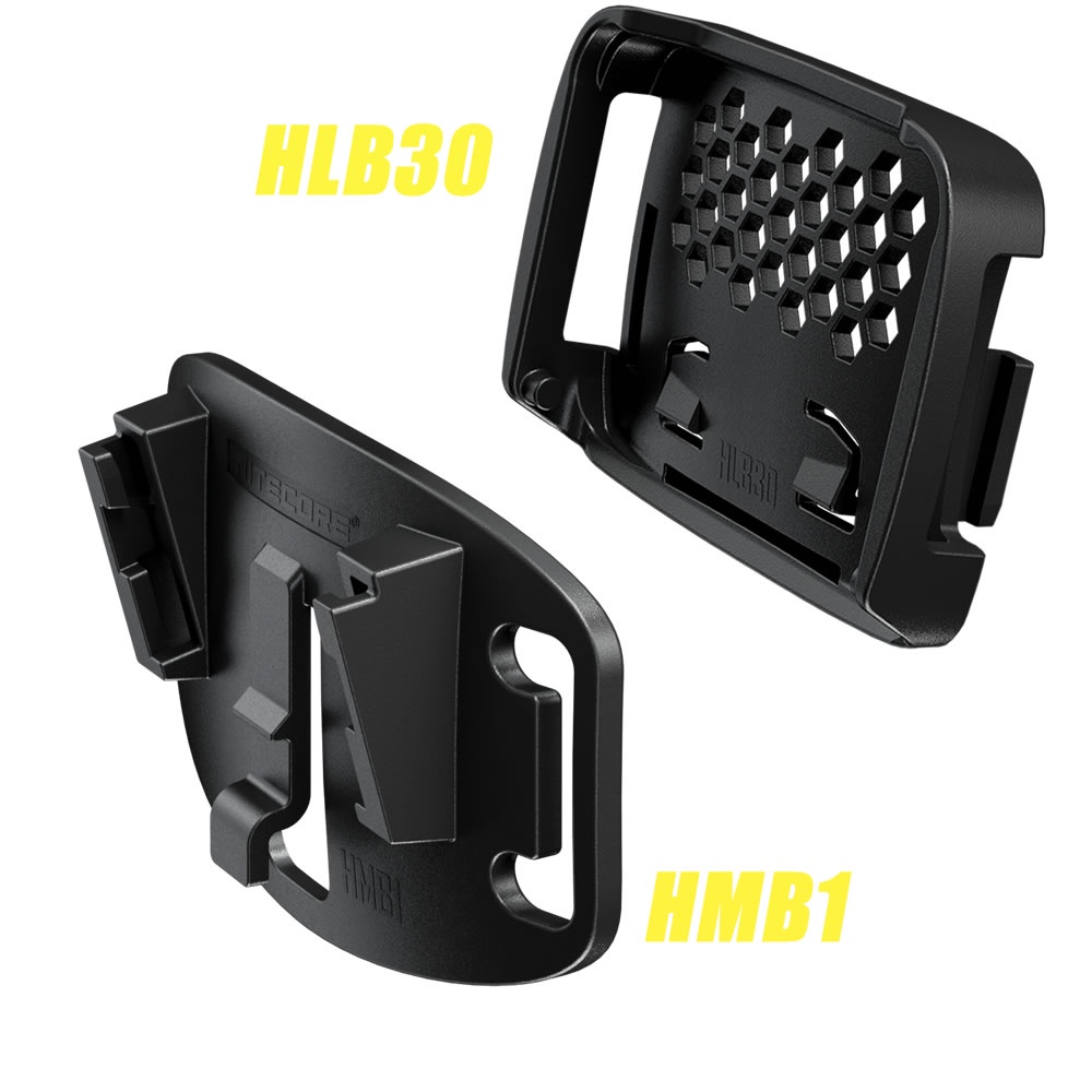 Nitecore NU31 อุปกรณ์เสริมแบร็คเก็ตไฟหน้า + ฐานยึดหมวกกันน็อค HLB30 ...