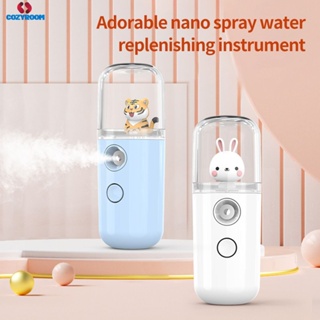 น่ารัก Hydrating เครื่องมือ Mini แบบพกพา Sprayer Acial สเปรย์หมอกเย็น Moisturizing Sprayer เครื่องมือ Water Hydrator ชาร์จความงาม Humidifier เครื่องสเปรย์นาโน cynthia