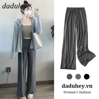 DaDulove💕 New American Ins High Street Thin Casual Pants Niche High Waist Loose Wide Leg Pants Large Size Trousers