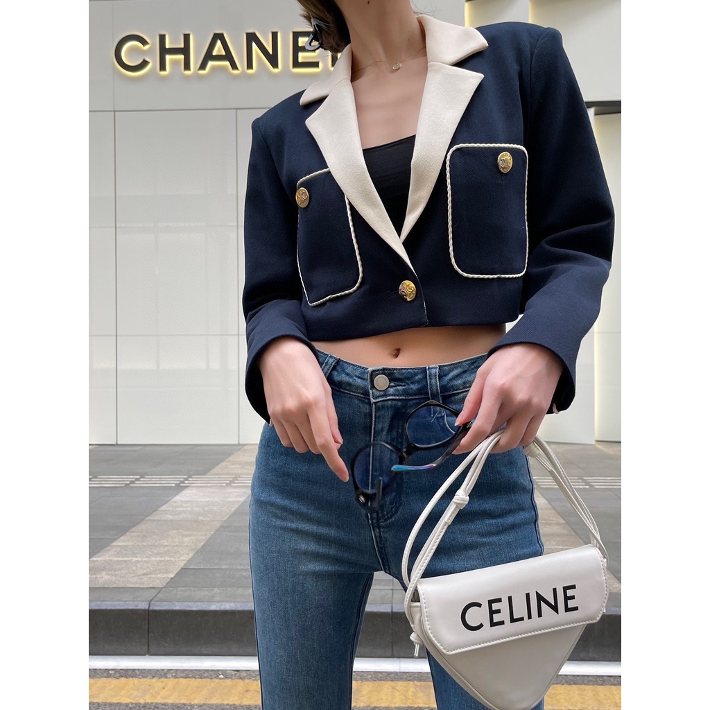 jeax-cel-23-autumn-and-winter-new-pocket-decoration-niche-design-small-short-color-matching-casual-suit-jacket-fashion-all-match