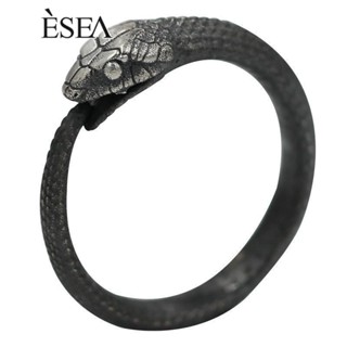 ESEA เครื่องประดับผู้ชายอินเทรนด์ Ouroboros องค์ประกอบคู่ปรับผู้ชายแหวนถนนสูง