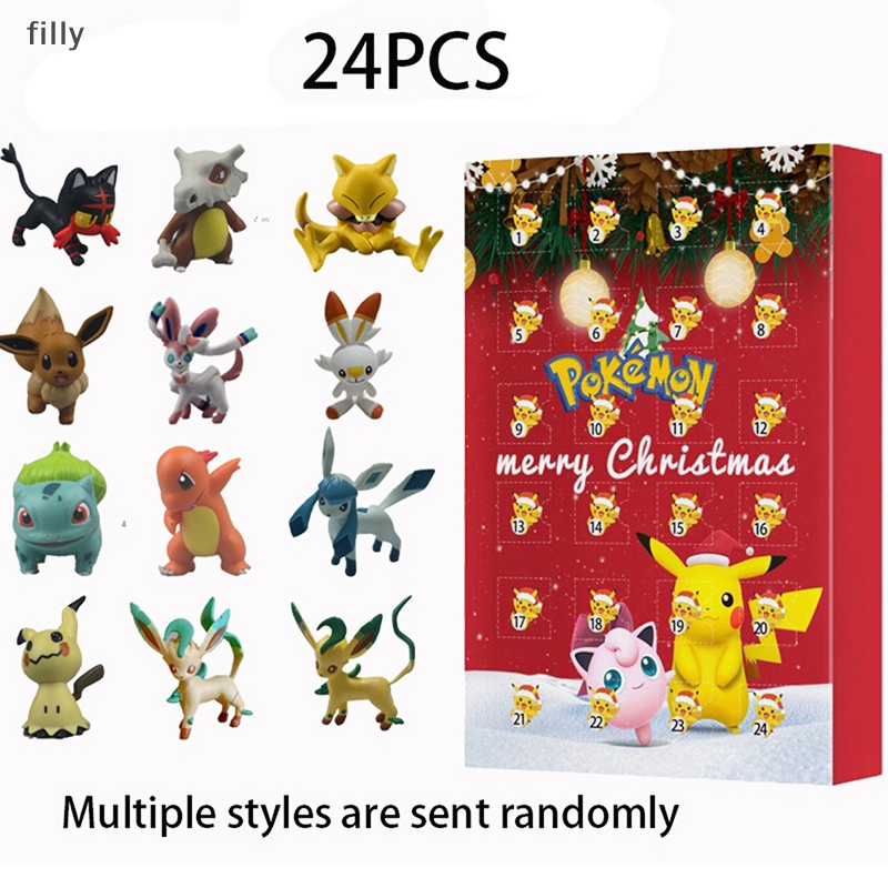 ปฏิทินของเล่น-2022-pikachu-pokemon-christmas-สําหรับเด็ก-24-ชิ้น