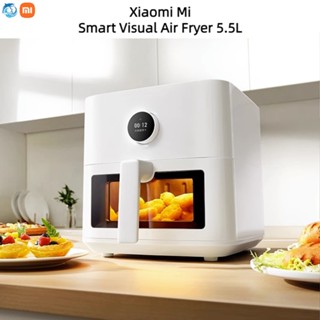 Xiaomi MI Mijia Smart หม้อทอดอากาศมัลติฟังก์ชั่นที่มีความจุสูง Visual Air Fryer 5.5L หม้อทอดไร้น้ํามัน อเนกประสงค์ ความจุขนาดใหญ่ ไม่ต้องดูผ่าน ของขวัญ