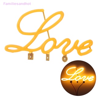 Familiesandhot&gt; หลอดไฟ LED 3V ยืดหยุ่น ลายตัวอักษร LOVE ไดโอด สําหรับตกแต่งงานปาร์ตี้ งานแต่งงาน