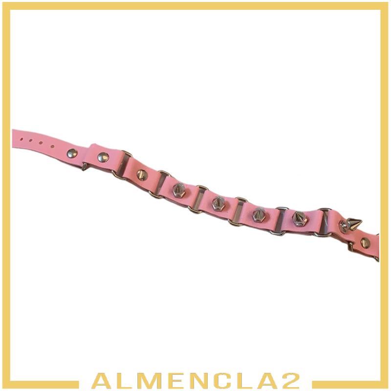 almencla2-สร้อยคอโชคเกอร์-โชคเกอร์-หนัง-pu-สไตล์พังก์ร็อค-โกธิค-ฮิปฮอป-ปรับได้-สําหรับบาร์-ปาร์ตี้