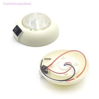 Familiesandhot> เรือ คาราวาน ภายใน LED สปอตไลท์ รถตู้ รถตู้ แคมเปอร์ สีขาว + สีฟ้า เพดาน ไฟอ่านหนังสือ RV 12V LED โคมไฟหลังคา สําหรับรถพ่วง รถบรรทุก รถบัสอย่างดี