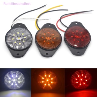 Familiesandhot&gt; หลอดไฟสัญญาณเตือน Led 9 ดวง สําหรับติดหลังคารถยนต์ รถบรรทุก รถพ่วง รถตู้ รถตู้