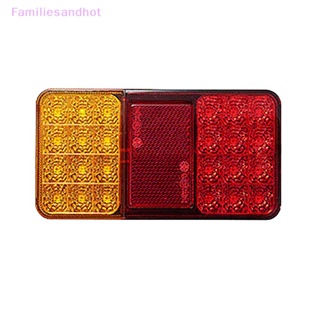 Familiesandhot> ไฟท้ายรถบรรทุก ไฟเบรก LED 24 ดวง 12V กันน้ํา สําหรับรถยนต์ รถตู้ เรือ รถพ่วง รถตู้