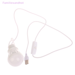 Familiesandhot&gt; หลอดไฟฉุกเฉิน DC5V LED 5W USB สําหรับตั้งแคมป์ ตกปลา เต็นท์