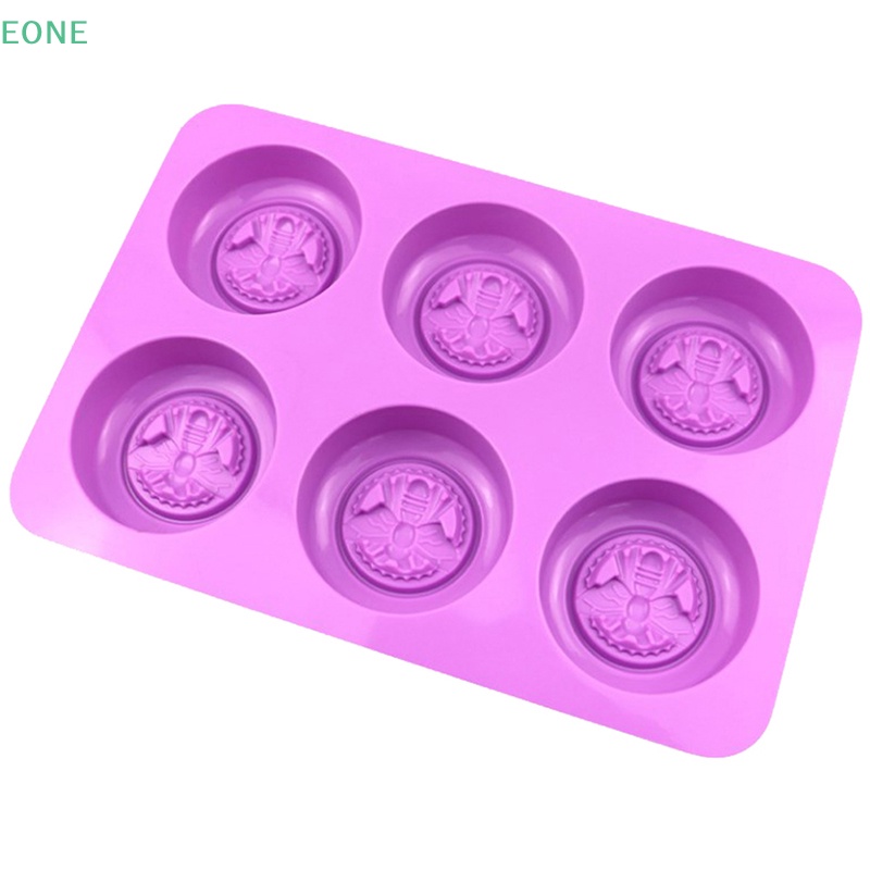 eone-ขายดี-แม่พิมพ์ซิลิโคน-ทรงกลม-ลายผึ้ง-3d-6-หลุม-สําหรับทําสบู่-เค้ก-แฮนด์เมด-diy