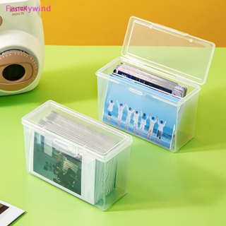 Familywind&gt; กล่องพลาสติกใส ขนาดเล็ก สําหรับใส่จัดเก็บโฟโต้การ์ด เครื่องเขียน 1 ชิ้น