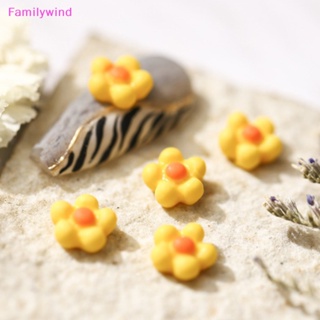 Familywind&gt; ใหม่ เล็บปลอมเรซิ่น ลายดอกทานตะวัน ดอกเดซี่ หลากสี สไตล์ญี่ปุ่น สําหรับตกแต่งเล็บ 50 ชิ้น