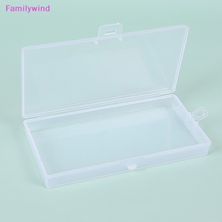 Familywind&gt; กล่องพลาสติกใส PP ทรงสี่เหลี่ยม ขนาดใหญ่ สําหรับเก็บหน้ากากอนามัย