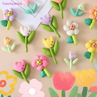 Familywind&gt; เครื่องประดับ เข็มกลัด รูปดอกทิวลิปน่ารัก หลากสีสัน สําหรับผู้หญิง DIY