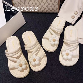 Leosoxs  รองเท้าแตะผู้หญิง ส้นแบน ใส่สบาย สไตล์เกาหลี รองเท้าแฟชั่น 2023 ใหม่ ทันสมัย Unique ทันสมัย Trendy B28G0XZ 36Z230909