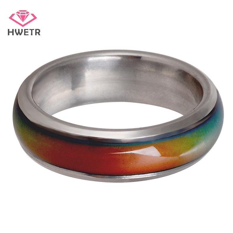 hwetr-แหวนสเตนเลส-เปลี่ยนสีตามอุณหภูมิ-เรียบง่าย-เครื่องประดับแฟชั่น