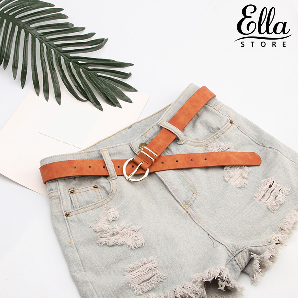 ellastore123-เข็มขัด-โลหะผสม-ปรับขนาดได้-ป้องกันการแตกหัก-สําหรับผู้หญิง