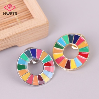 Hwetr เข็มกลัด 17 สี พัฒนาการอย่างยั่งยืน SDGs Pin ใหม่