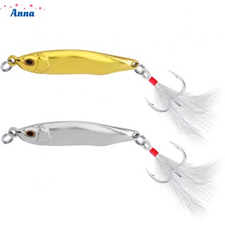 【Anna】Unique White Stripe Sequins Design Fishing Bait Perfect for Perch Trout and Bass