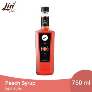 ภาพหน้าปกสินค้าลิน ไซรัป กลิ่นพีช น้ำเชื่อมสำหรับมิกซ์ดริ๊งค์ (ขนาด 750 มล.) Lin Fruit Flavored Syrups (Peach) ที่เกี่ยวข้อง