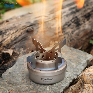 【Anna】Lightweight and Compact Alcohol Furnace Burner with Rack Great for Survival Kits
