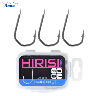 【Anna】Fishing Hooks Black Fishing High Carbon Steel Outdoor Universal Durable
