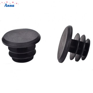 【Anna】Soft Rubber Handlebar End Plugs for Bikes Comfortable and Reliable (Black)