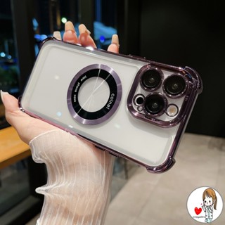 ใหม่ เคสโทรศัพท์มือถือแบบใส กันกระแทก หรูหรา สําหรับ IPhone 15 14 13 12 11 Pro Max Plus
