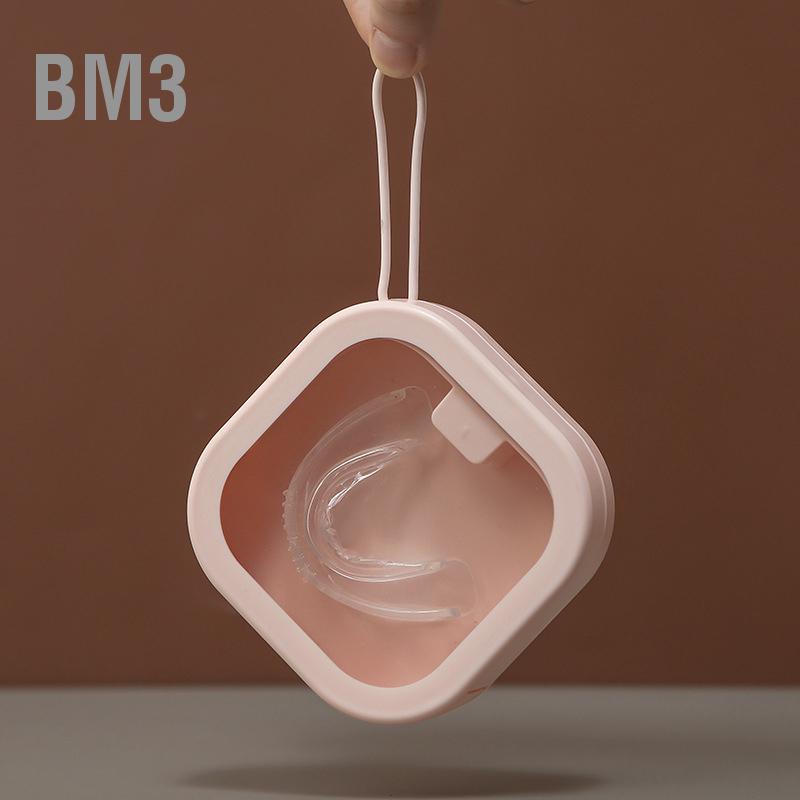 bm3-กล่องใส่รีเทนเนอร์พกพาน้ำหนักเบาการ์ตูนน่ารักมัลติฟังก์ชั่นเคสใส่ฟันปลอม