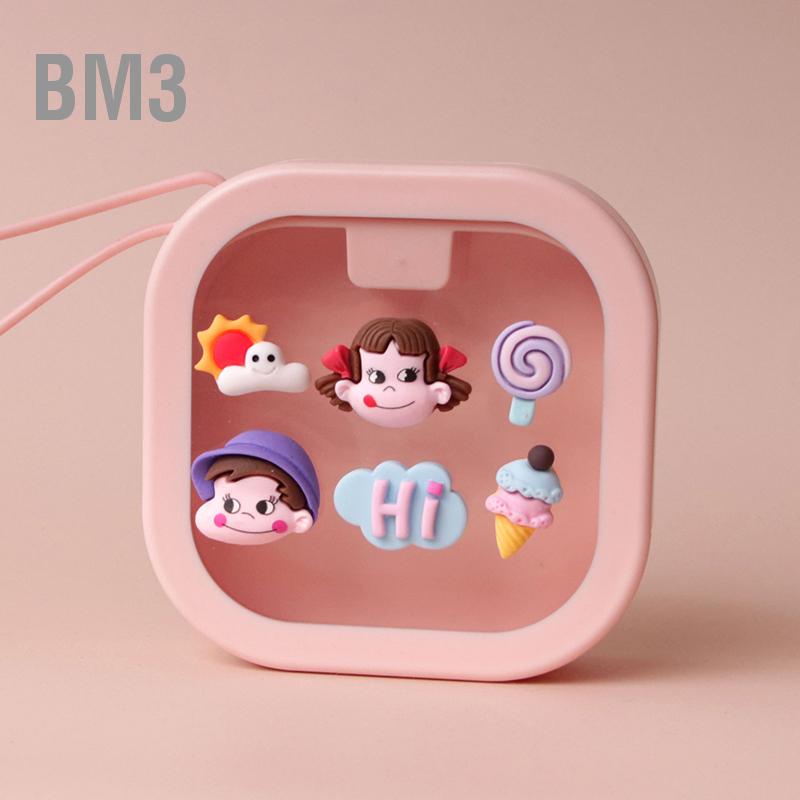 bm3-กล่องใส่รีเทนเนอร์พกพาน้ำหนักเบาการ์ตูนน่ารักมัลติฟังก์ชั่นเคสใส่ฟันปลอม