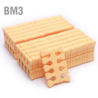 BM3 100pcs ฟองน้ำคั่นนิ้วเท้าเล็บนุ่ม Art Finger Separator Divider Spacer ทำเล็บมือเล็บเท้า เครื่องมือ