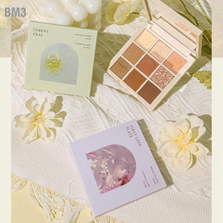 BM3 อายแชโดว์ 9 สีผสม Glitter Matte Smooth Makeup Eye Shadow สำหรับผู้หญิงหญิง