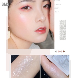 BM3 Highlight Palettes Pearlescent สามมิติ Glitter Portable Face Brightener Powder
