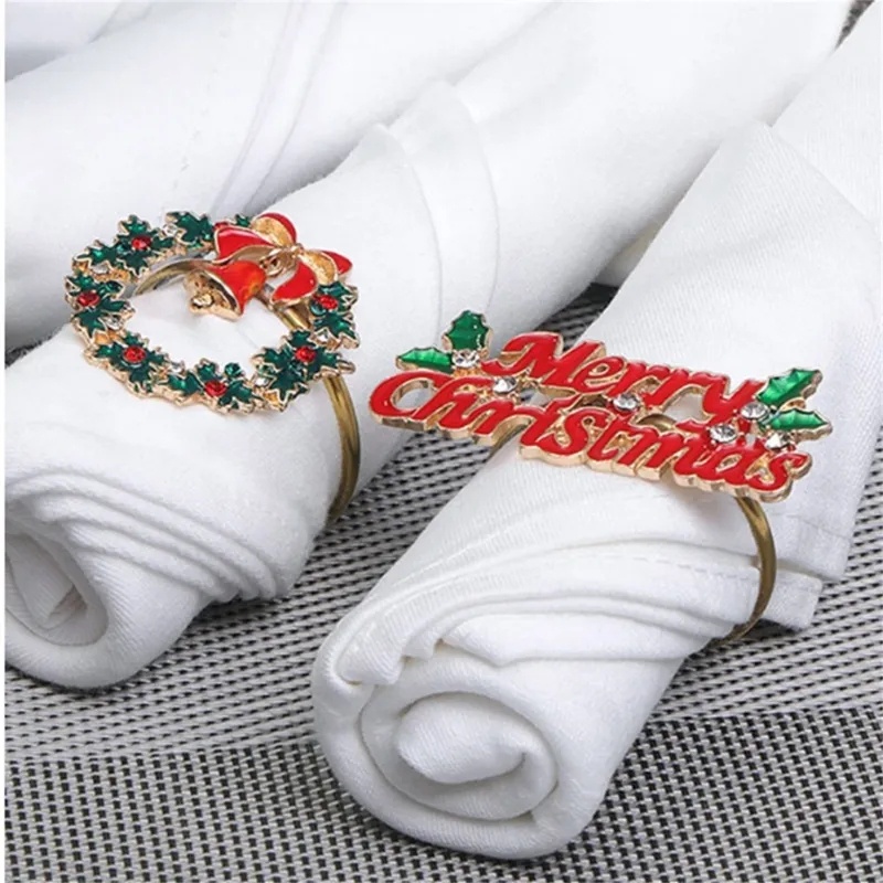 แหวนผ้าเช็ดปาก-ลายกวางเรนเดียร์-คริสต์มาส-2024-สําหรับงานแต่งงาน-โรงแรม-1-ชิ้น