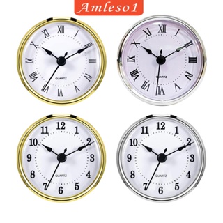 [Amleso1] กลไกนาฬิกา ทรงกลม ใช้แบตเตอรี่ 3-1/8 นิ้ว (80 มม.) สําหรับตกแต่งห้องนั่งเล่น ห้องนอน