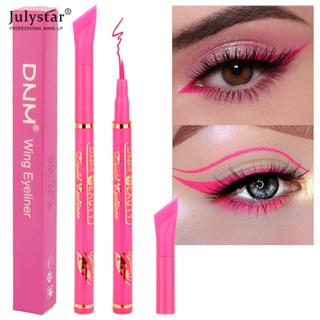 JULYSTAR สีสัน Neon Matte Liquid Eyeliner ดินสอกันน้ำ Long Lasting Makeup Liquid Eye Liner ธรรมชาติสีฟ้าสีเขียวสีเหลือง Eye Liner