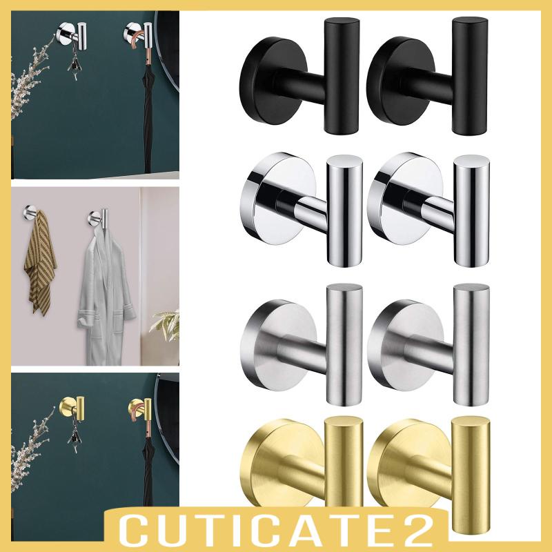 cuticate2-ตะขอแขวนผ้าขนหนู-สเตนเลส-สําหรับติดผนัง-ประตูโรงรถ-สระว่ายน้ํา-โรงแรม-2-ชิ้น