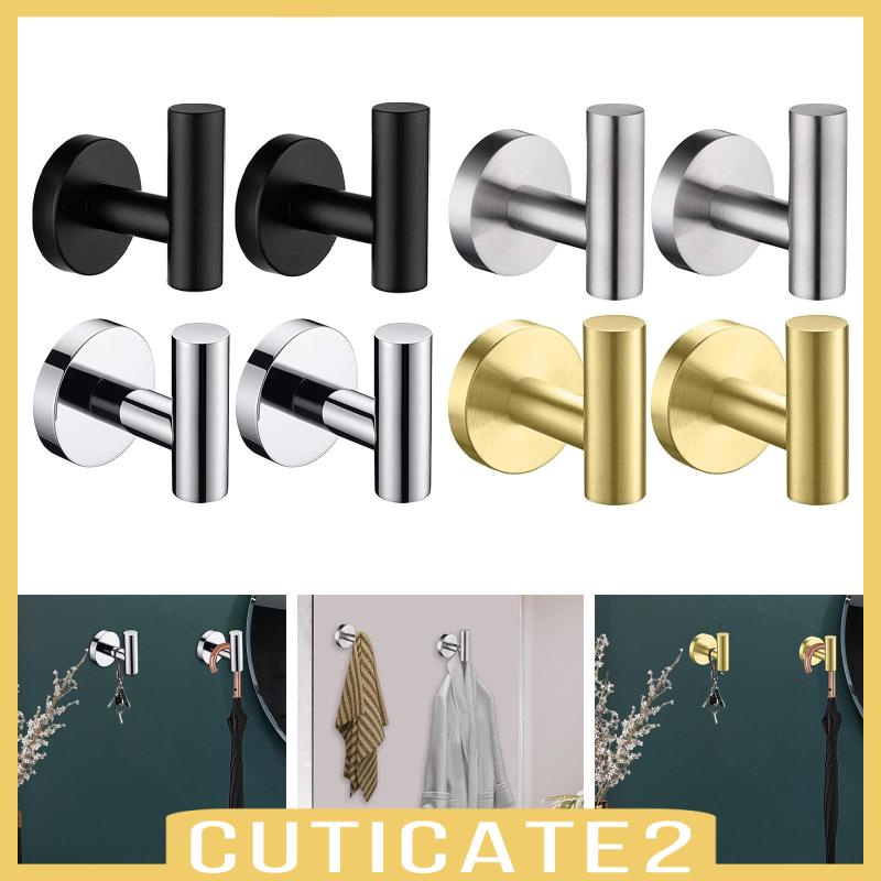 cuticate2-ตะขอแขวนผ้าขนหนู-สเตนเลส-สําหรับติดผนัง-ประตูโรงรถ-สระว่ายน้ํา-โรงแรม-2-ชิ้น
