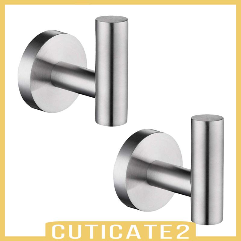 cuticate2-ตะขอแขวนผ้าขนหนู-สเตนเลส-สําหรับติดผนัง-ประตูโรงรถ-สระว่ายน้ํา-โรงแรม-2-ชิ้น