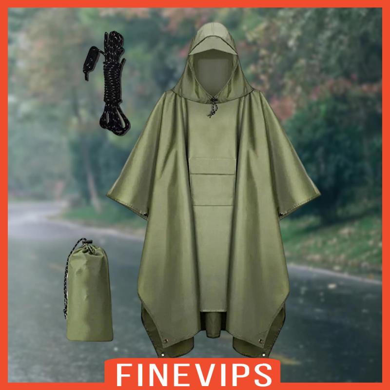 finevips-เสื้อกันฝน-แขนยาว-มีฮู้ด-พร้อมกระเป๋า-สําหรับผู้ชาย-ผู้หญิง-ตกปลา-กิจกรรมกลางแจ้ง