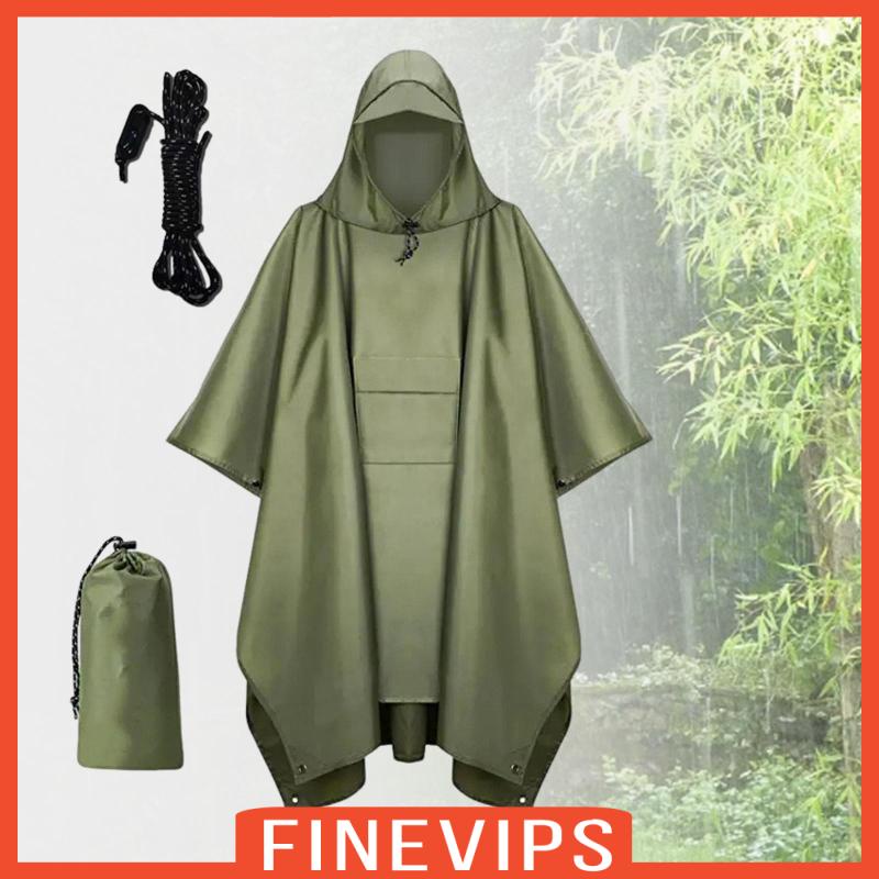 finevips-เสื้อกันฝน-แขนยาว-มีฮู้ด-พร้อมกระเป๋า-สําหรับผู้ชาย-ผู้หญิง-ตกปลา-กิจกรรมกลางแจ้ง